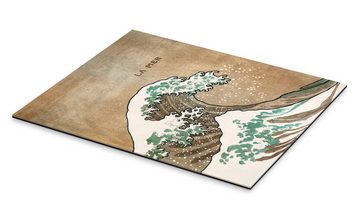 Posterlounge XXL-Wandbild Katsushika Hokusai, Die Woge, Schlafzimmer Japandi Malerei
