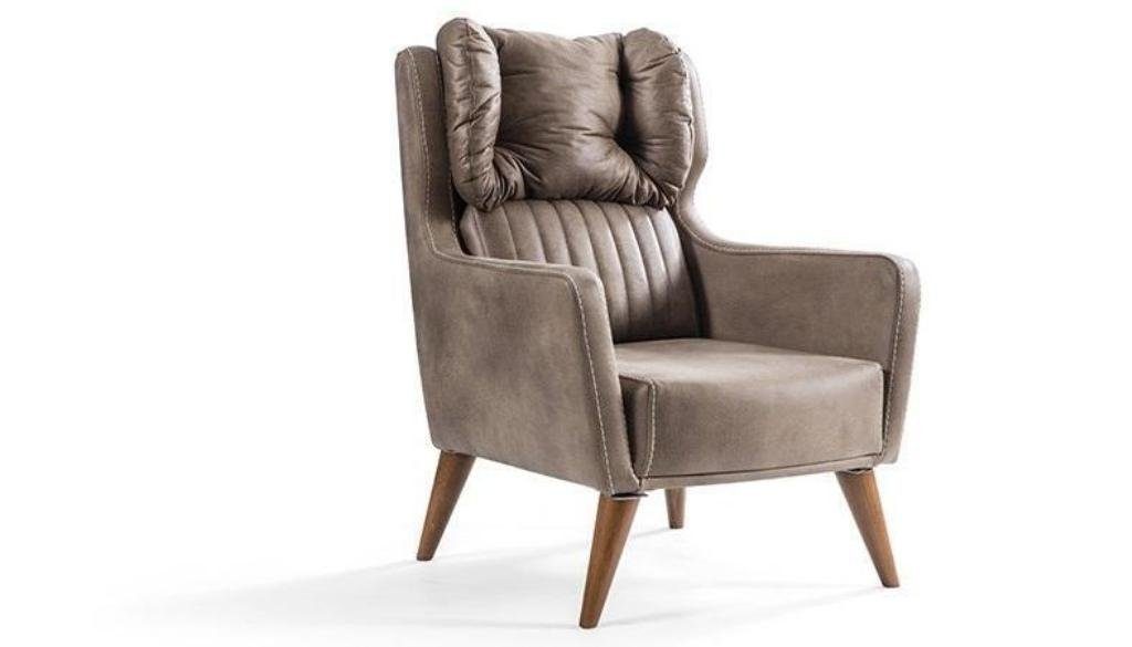JVmoebel Chesterfield-Sofa Set Made in Bequem braun 3 modernem in Teile, Weiche, Platz Europa Luxuriös mittelweiche 3+3+1