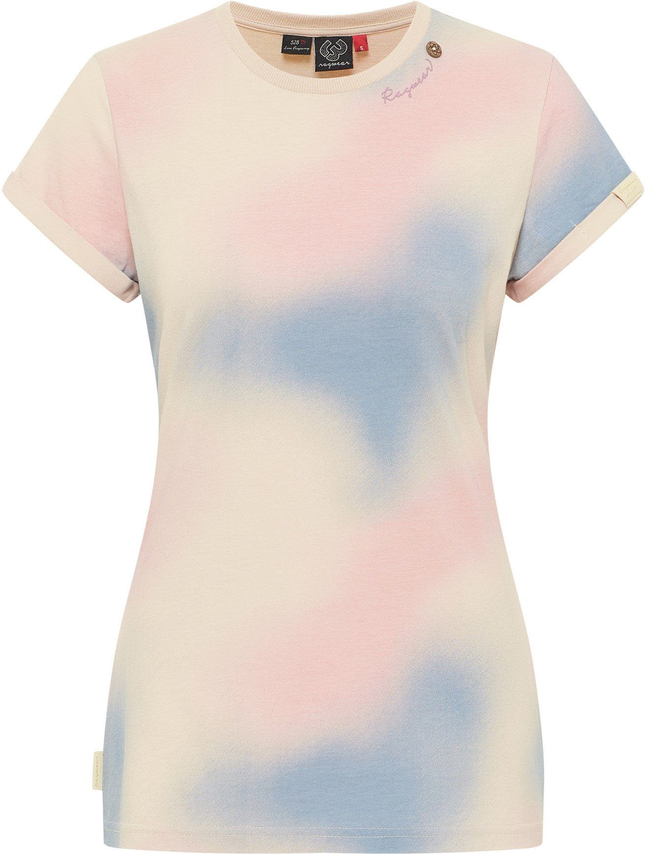 Ragwear T-Shirt FEYE OMBRE im Batik-Print-Design light combo 8010 | T-Shirts