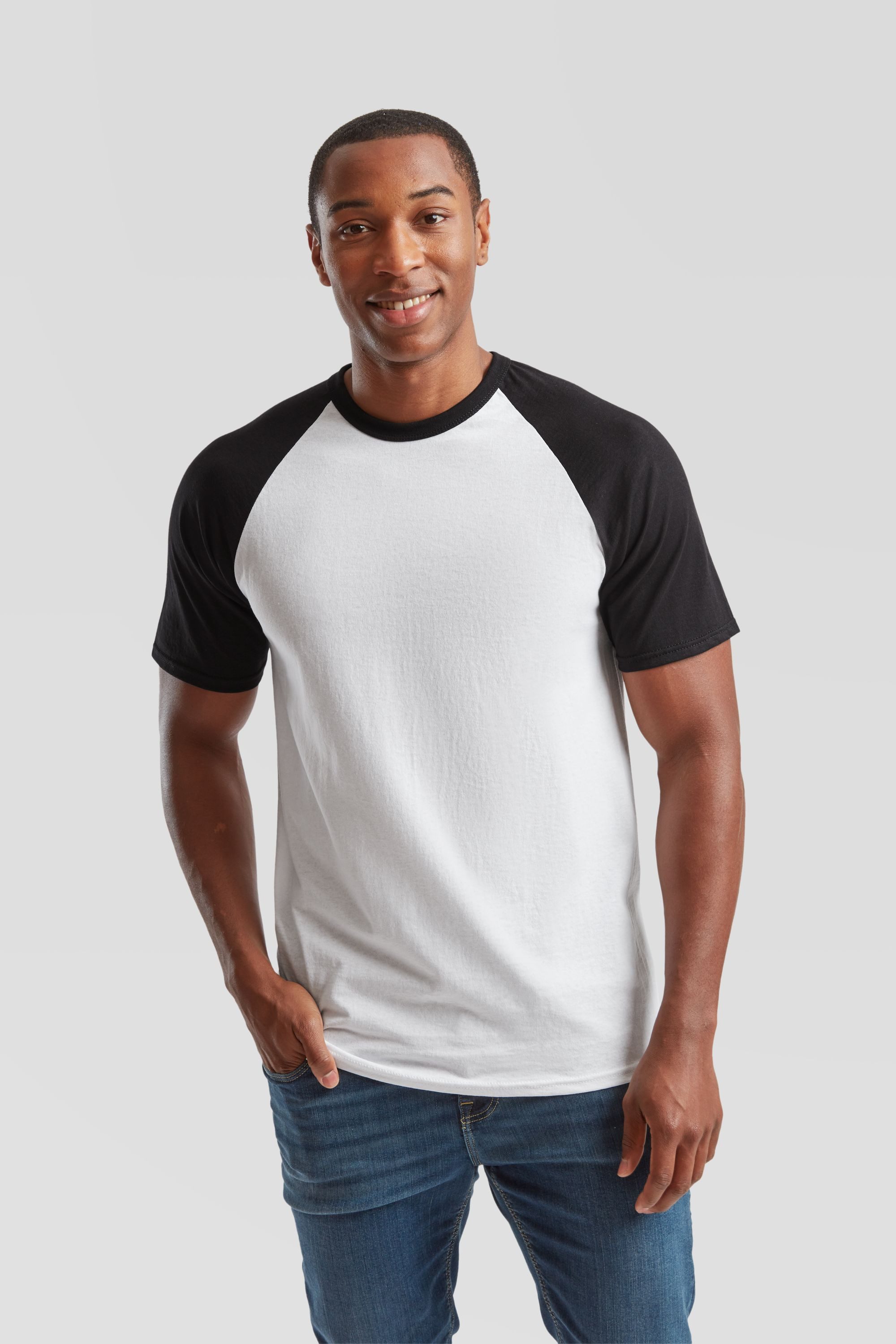 Fruit of the Loom Rundhalsshirt Valueweight Short Sleeve Baseball T