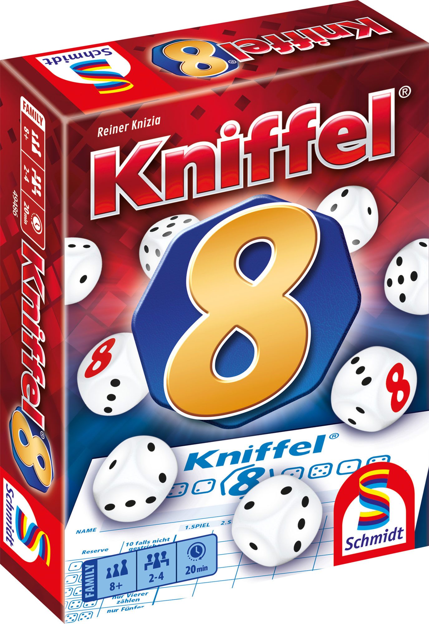 Schmidt Spiele Spiel Kniffel® 8, Familienspiel, Made in Germany
