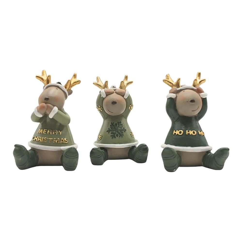 Dekohelden24 Dekofigur Keramik Tierfiguren, in verschiedenen Ausführungen (3 St), cm.