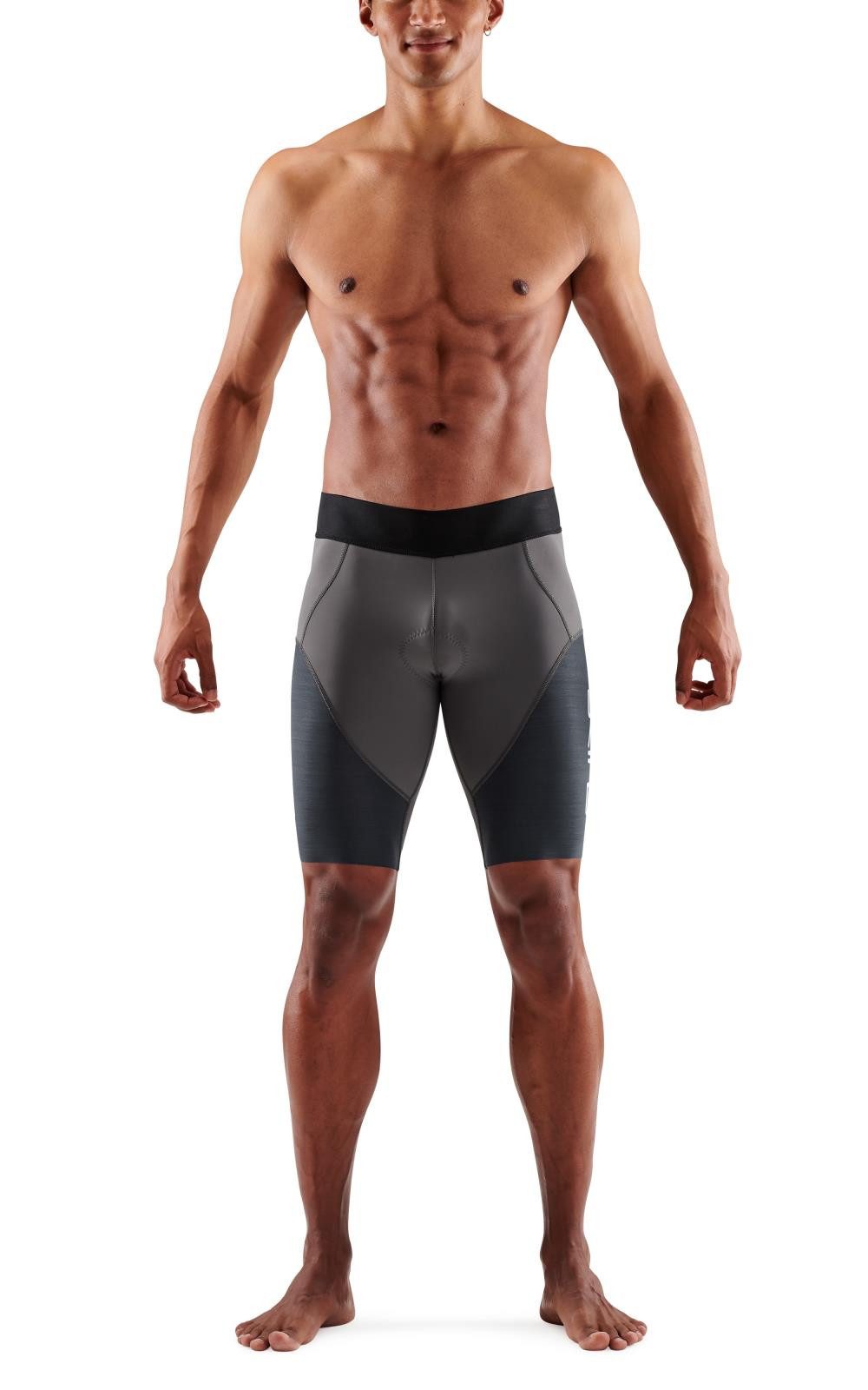 Skins Funktionshose TRI Elite Half Tight Short (für Triathlon, High-Tech-Kompression)
