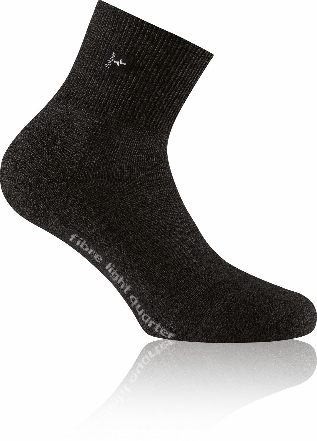 Rohner Socks Socken fibre light quarter schwarz günstig online kaufen