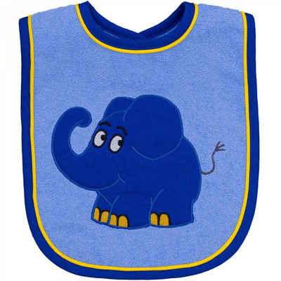 Smithy Lätzchen »Die Sendung mit dem blauen Elefanten Frottee«, 24 x 24 cm
