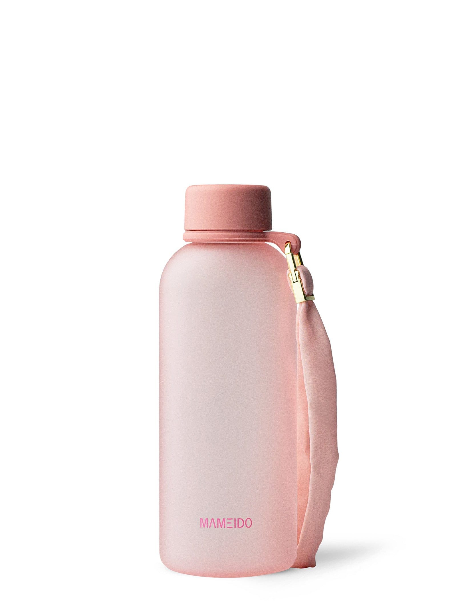 MAMEIDO Trinkflasche, auslaufsicher mit Zeitmarkierung & Handschlaufe in 600 ml, 1 l & 1,5 l
