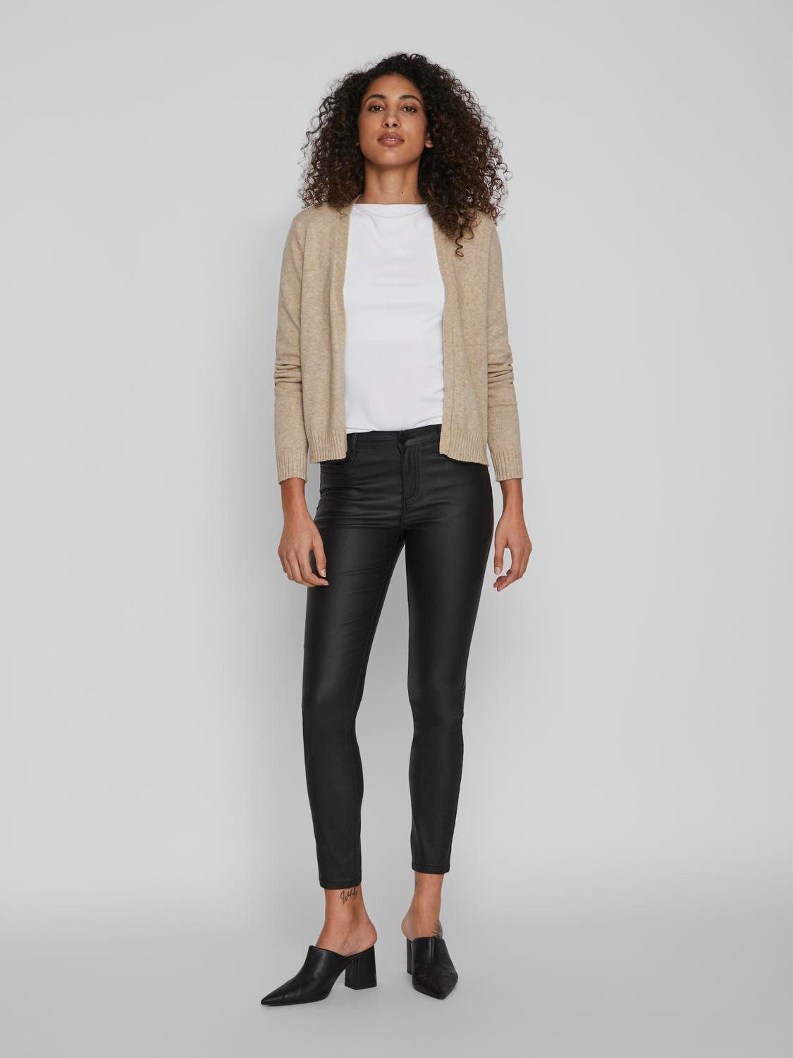 Vila Cardigan VIRIL SHORT L/S KNIT CARDIGAN-NOOS Materialmix, regular fit – Bild 4 von 5