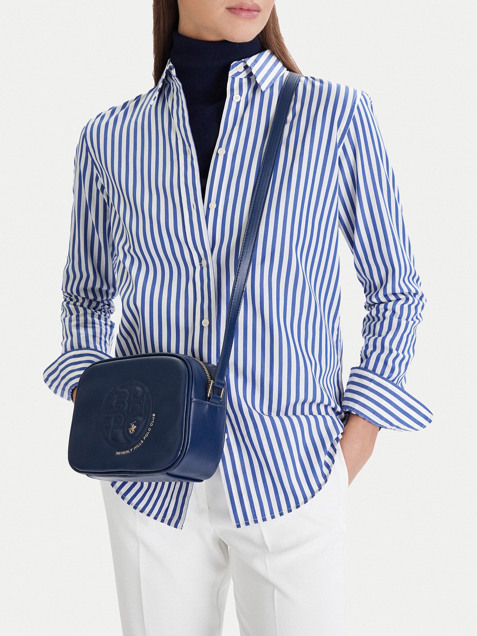 BEVERLY HILLS POLO CLUB Handtasche Beverly Hills Polo Club Damenhandtasche Marineblau BEVERLY HILLS POLO