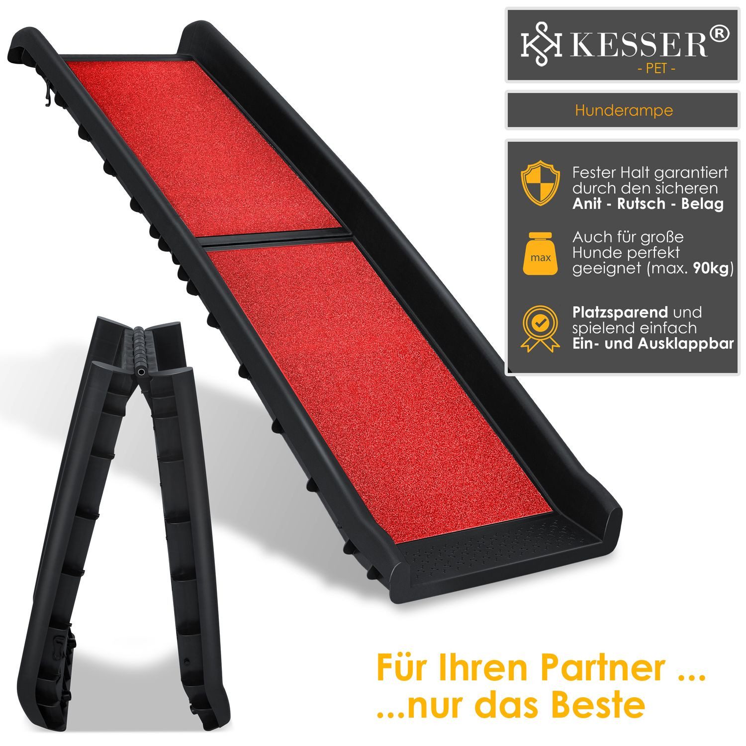 KESSER Hunderampe, Hunderampe Hundetreppe Hundeautorampe Auto günstig online kaufen