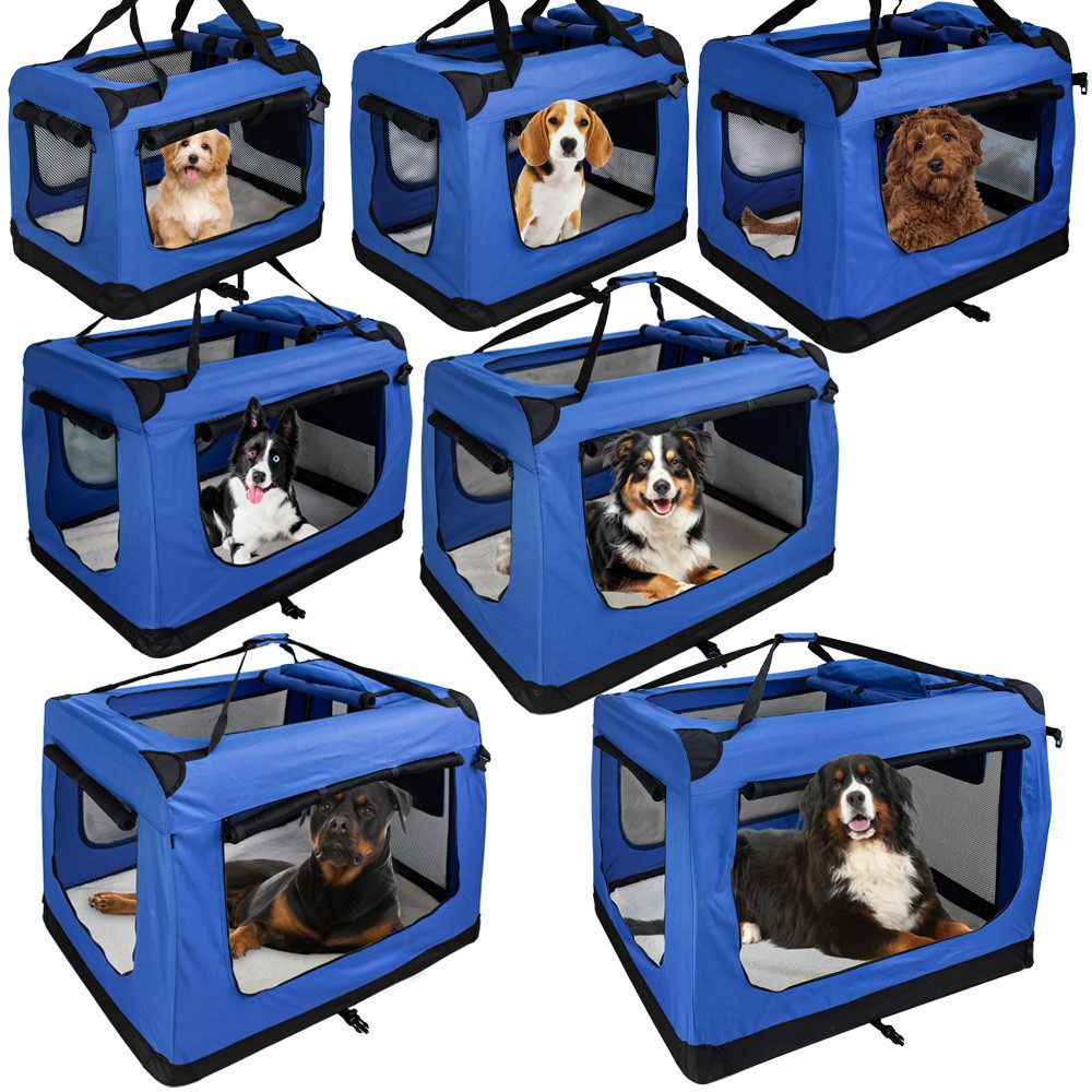 Petigi Tiertransporttasche Transportbox Faltbar Faltbox Hund Transporttasche S-XXXXL 5 Farben