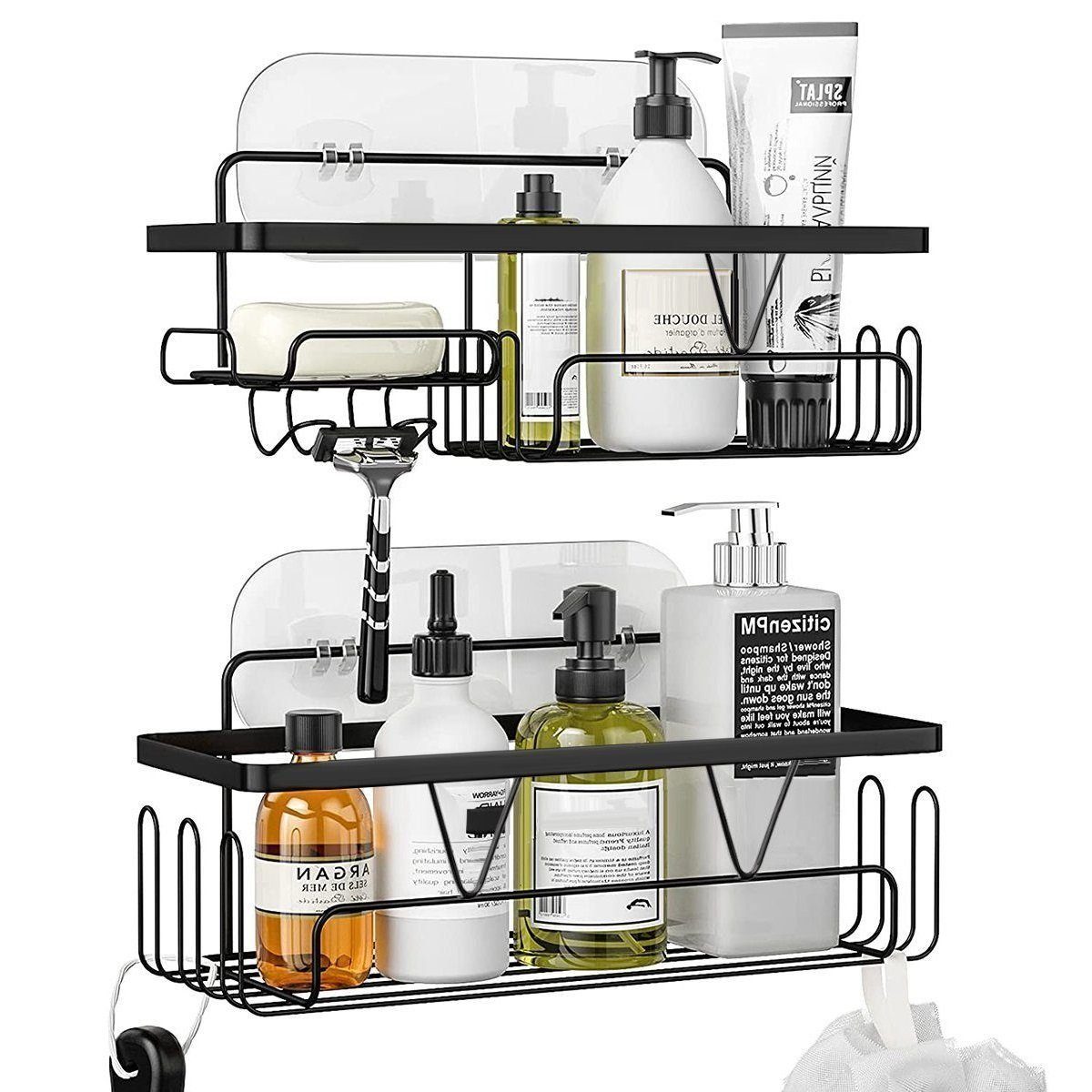 Welikera Duschablage 2*Badezimmerablage, Großraumablage ohne Stanzen günstig online kaufen