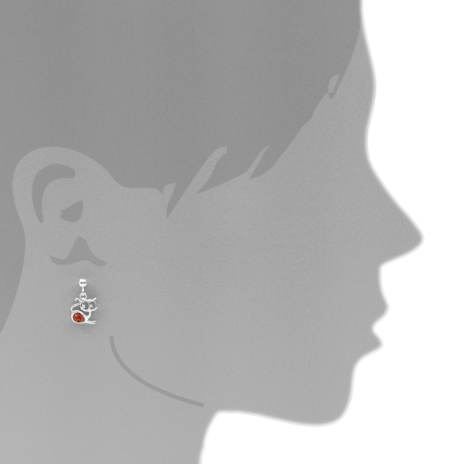 OSTSEE-SCHMUCK Paar Ohrhänger Ostsee-Schmuck Ohrhänger Katze Ohrhänger Katz günstig online kaufen