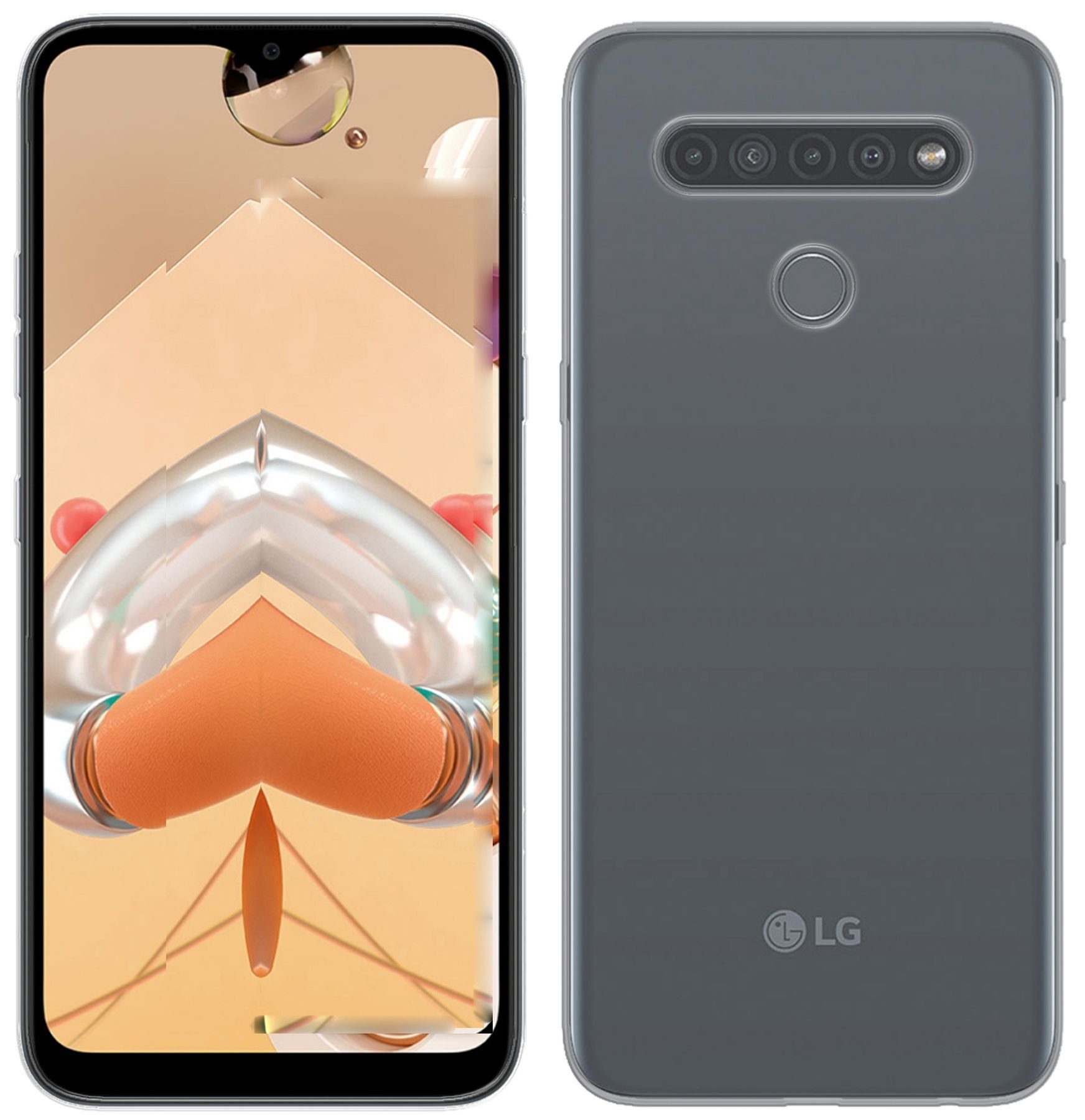 cofi1453 Handyhülle Silikon Hülle Basic für LG K51S, Case Cover Schutzhülle Bumper