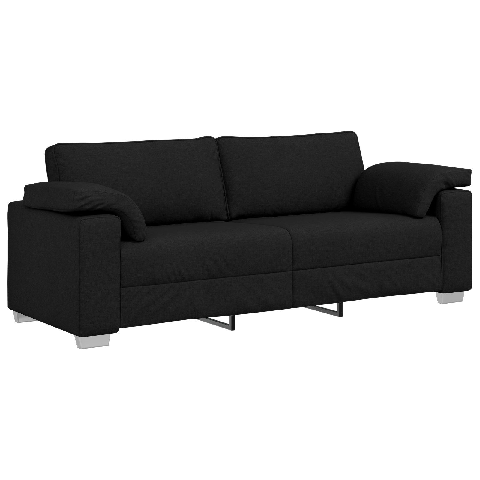 vidaXL Sofa Sofa 3-Sitzer Schwarz 178 günstig online kaufen