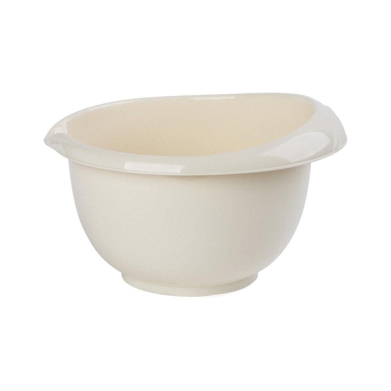 Engelland Rührschüssel Back-/Rührschüssel mit zweigeteiltem Deckel, Kunststoff, (Vorteils-Set, 1-tlg), rutschfest, Einhandgriff, Ausgießer, BPA-frei, Ø 26 cm