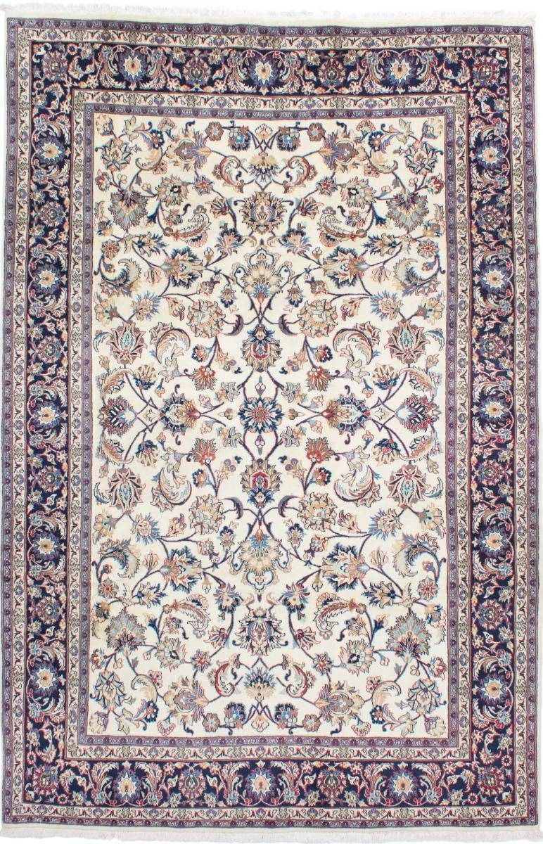 Orientteppich Mashhad 196x299 Handgeknüpfter Orientteppich / Perserteppich, Nain Trading, rechteckig, Höhe: 12 mm