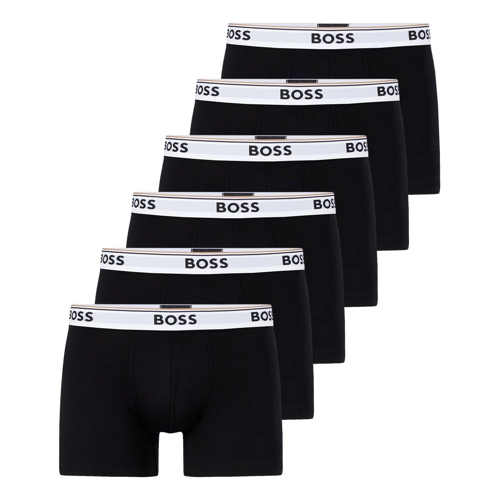 BOSS Boxer Cotton Stretch (6-St) mit umlaufend eingewebtem Markenschriftzug günstig online kaufen