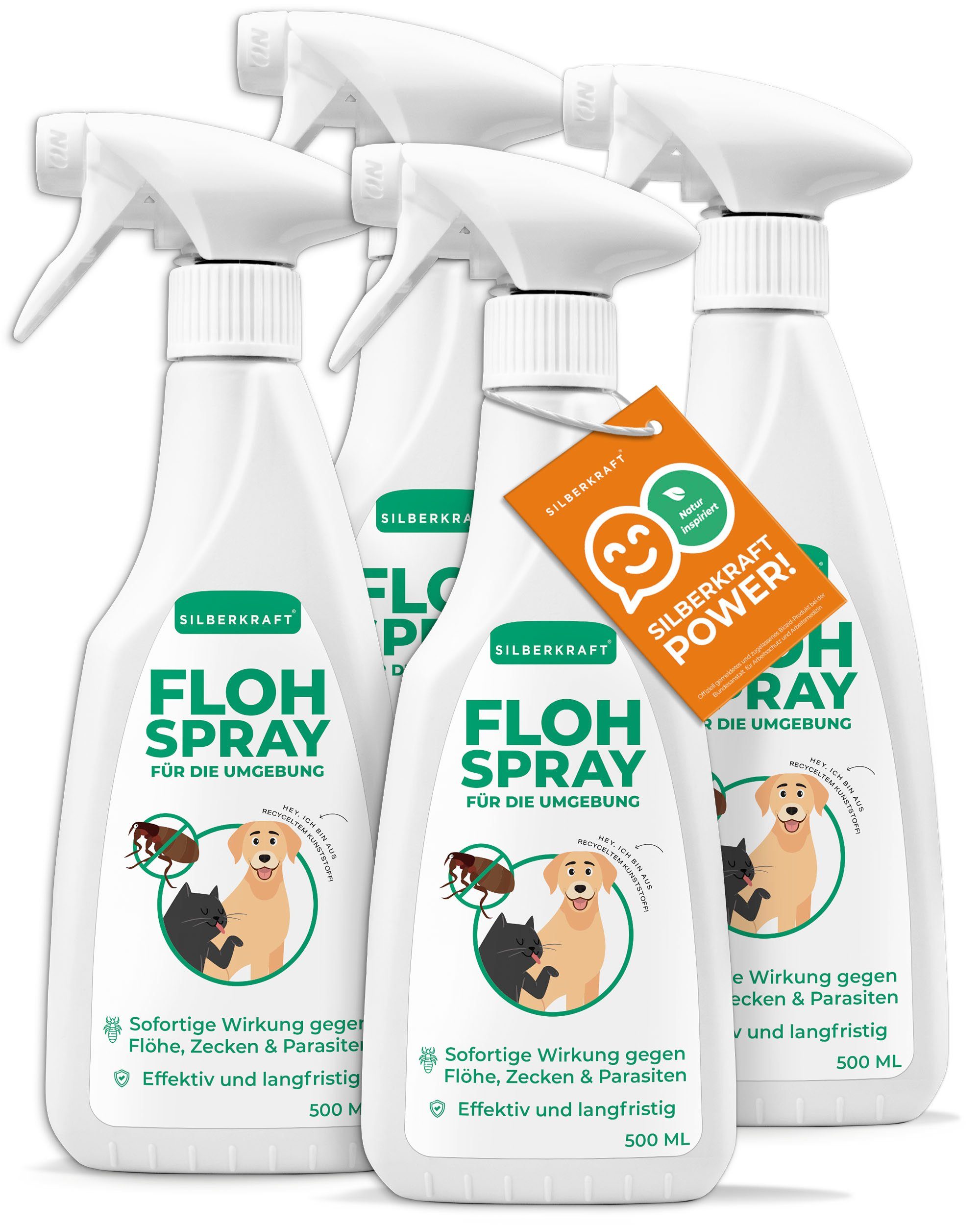thies Insektenspray Flohspray für die Umgebung, 500 ml, 4-St.