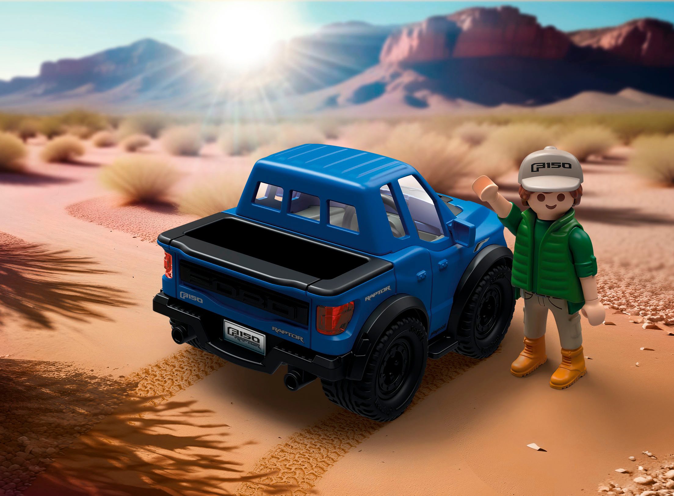 Playmobil® PLAYMOBIL X Ford F-150 Raptor (71858), Cars Konstruktions-Spielset, (26 St), Made in Europe – Bild 4 von 5