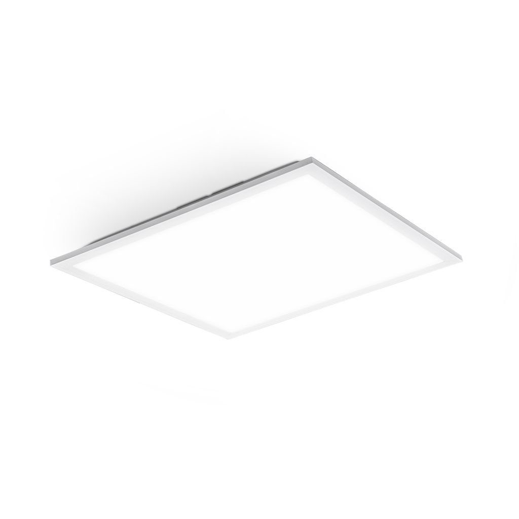 Weiß Ultra-Flach LED fest - Deckenleuchte Büro 4.000K Deckenpaneel 22W Wohnzimmer Panel 45x45cm LED Neutralweiß, eckig 2.200lm integriert, B.K.Licht BKL1324,