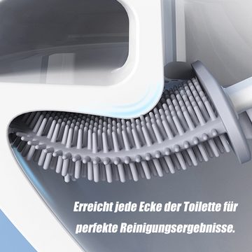 Lubgitsr WC-Reinigungsbürste Toilettenbürste WC BürsteKlobürste mit Halter für Badezimmer, Badezimmer, (1-tlg)