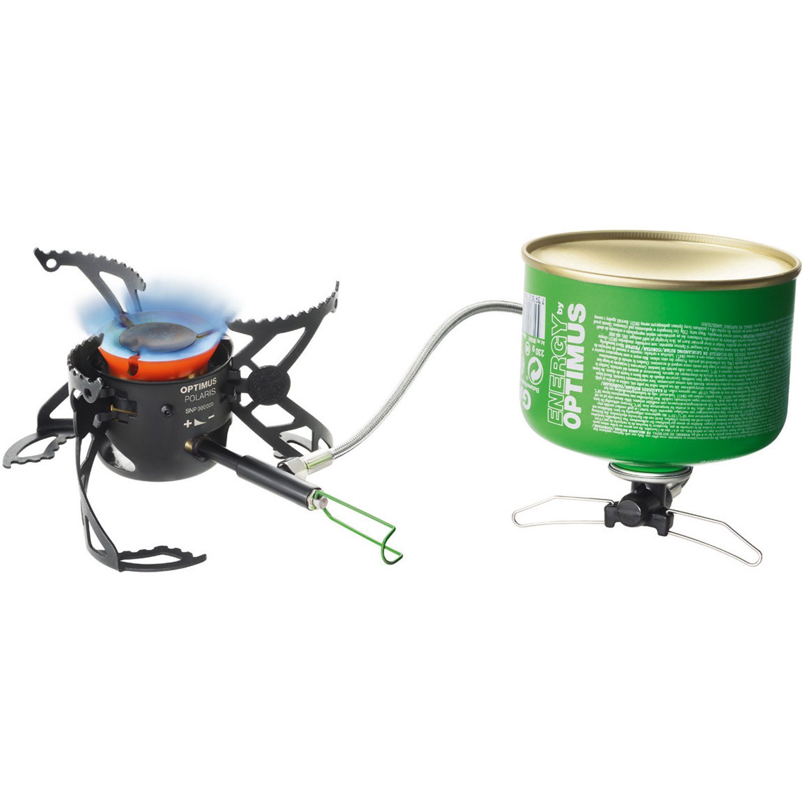 OPTIMUS Gaskocher Camping 4200W Kocher Gaskocher +Flasche Optifuel, Polaris Faltbar Benzin