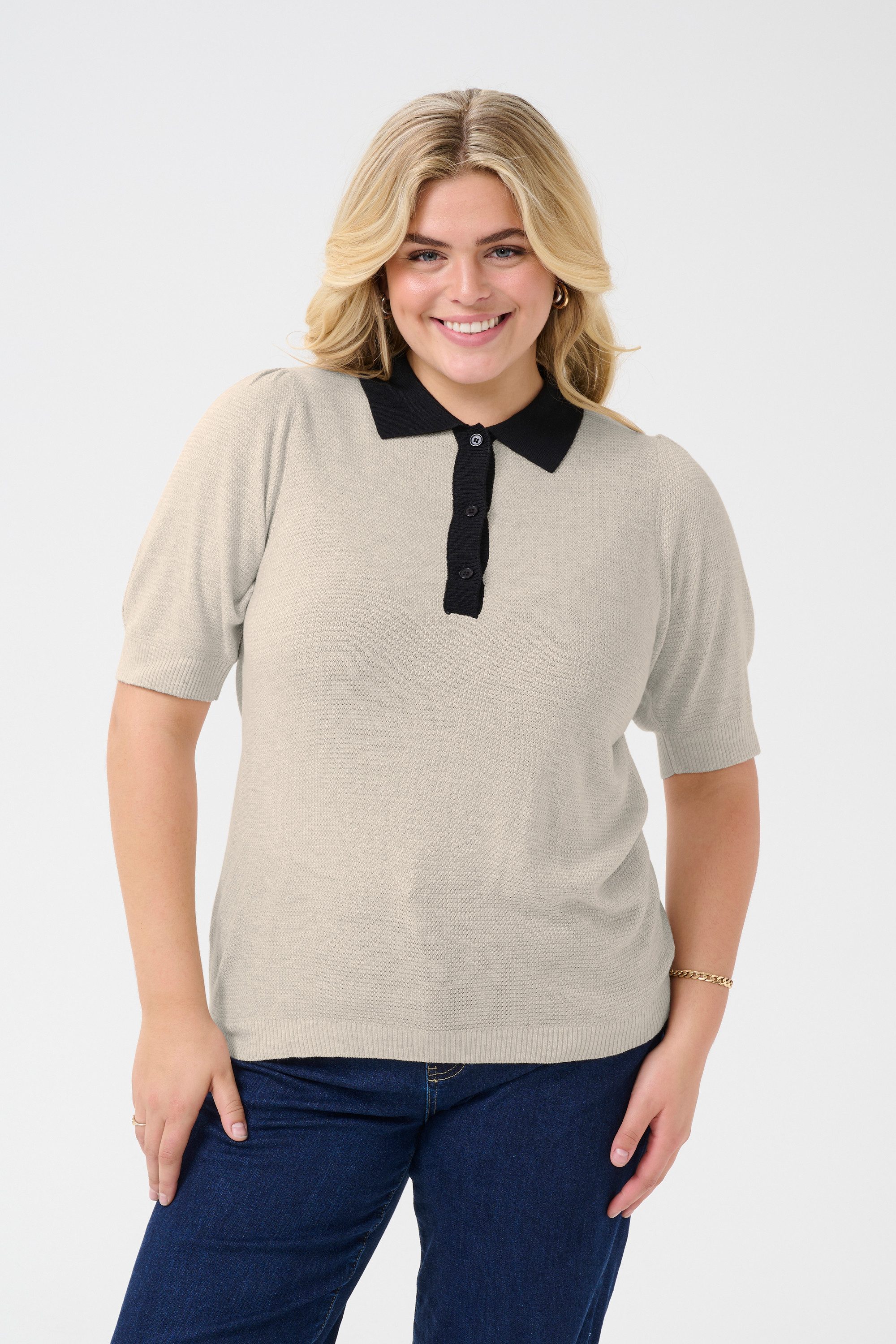 KAFFE Curve Strickpullover Strickpullover KCamana Große Größen