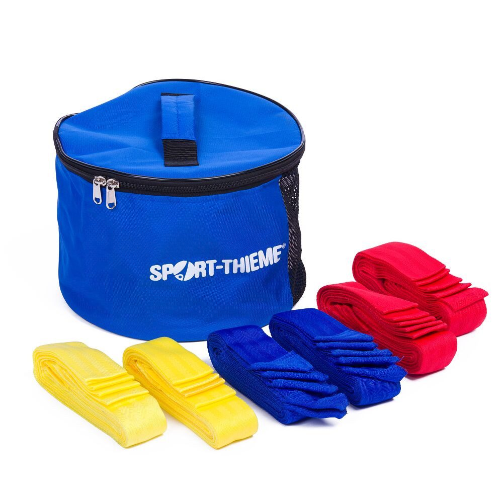 Sport-Thieme Trainingsleibchen Mannschaftsbänder-Set 3 Teams Set besteht aus 30 geschlossenen Mannschaftsbändern