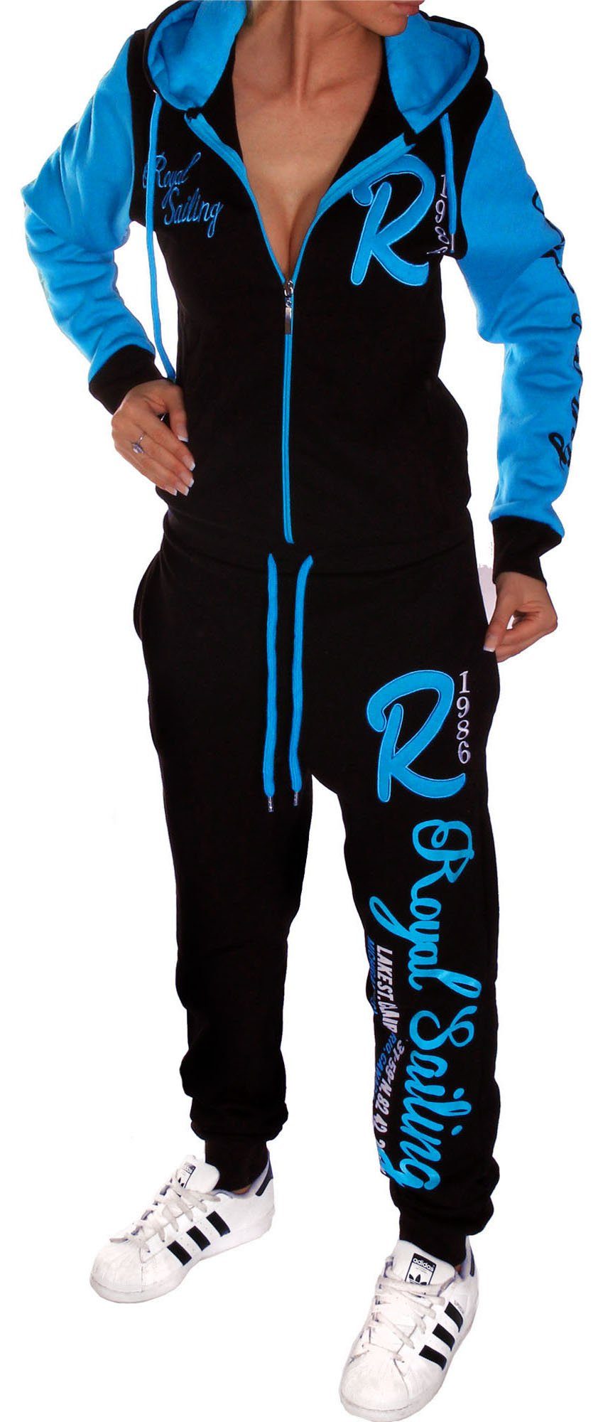 Jaylvis Jogginganzug »Royal Sailing Damen Trainingsanzug Sportanzug Fitness  Hausanzug«, Jacke mit Kapuze online kaufen | OTTO
