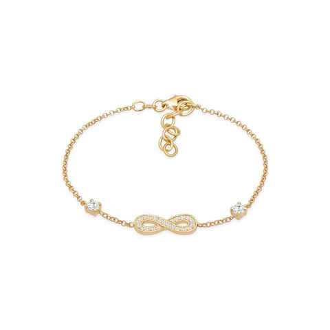 Nenalina Armband Infinity Unendlichkeit Zirkonia 925 Silber