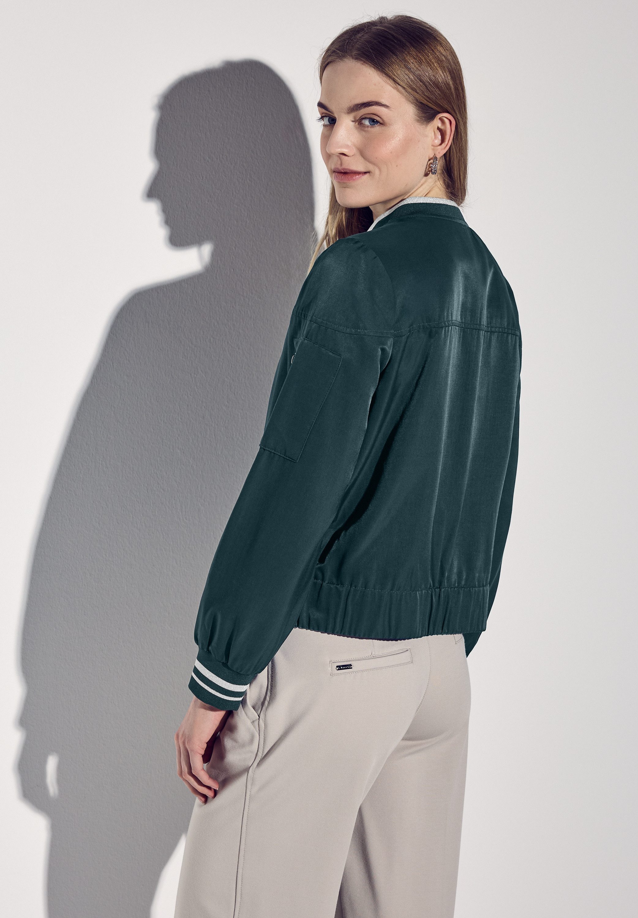 STREET ONE Blouson aus softem Materialmix günstig online kaufen