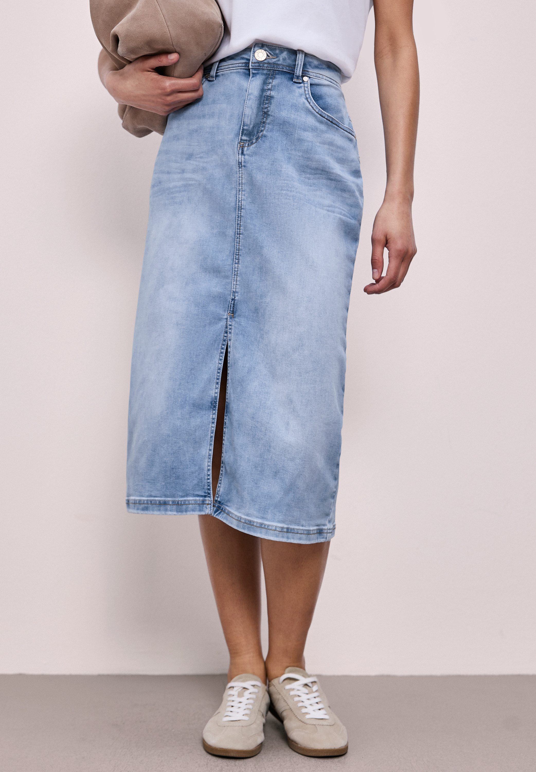 STREET ONE Jeansrock High Waist günstig online kaufen