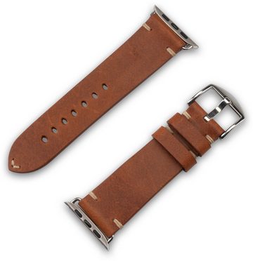 JT Berlin Smartwatch-Armband Alex II Vintage, [Apple Watch Ultra / (45mm / 44mm / 42mm) Ersatz-Armband Leder]