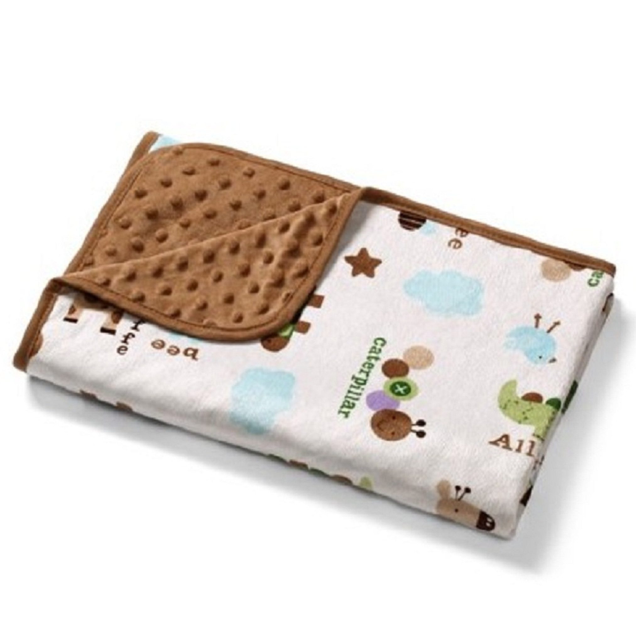 Babydecke Baby Kuscheldecke Bubbles 1410 - 75x100, Kuschelweich, babyono, Mit Noppen Struktur, Super weich