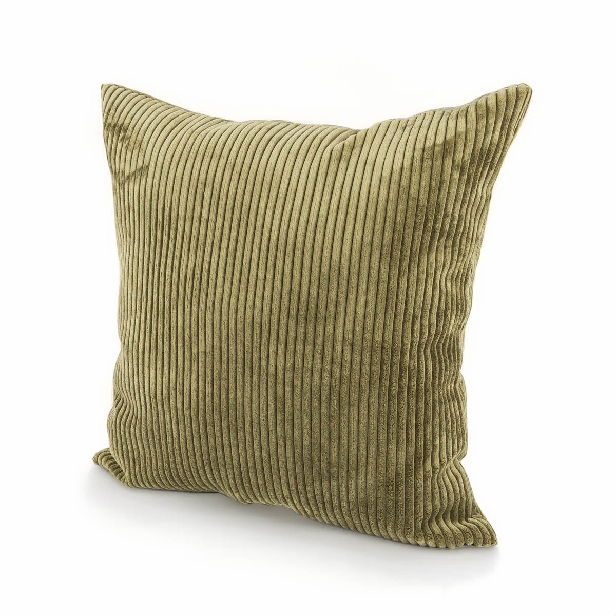 SCHÖNER LEBEN. Fellkissen Подушкиhülle Breitcord Baby Rib moosgrün div. Größen von SCHÖNER LEBEN