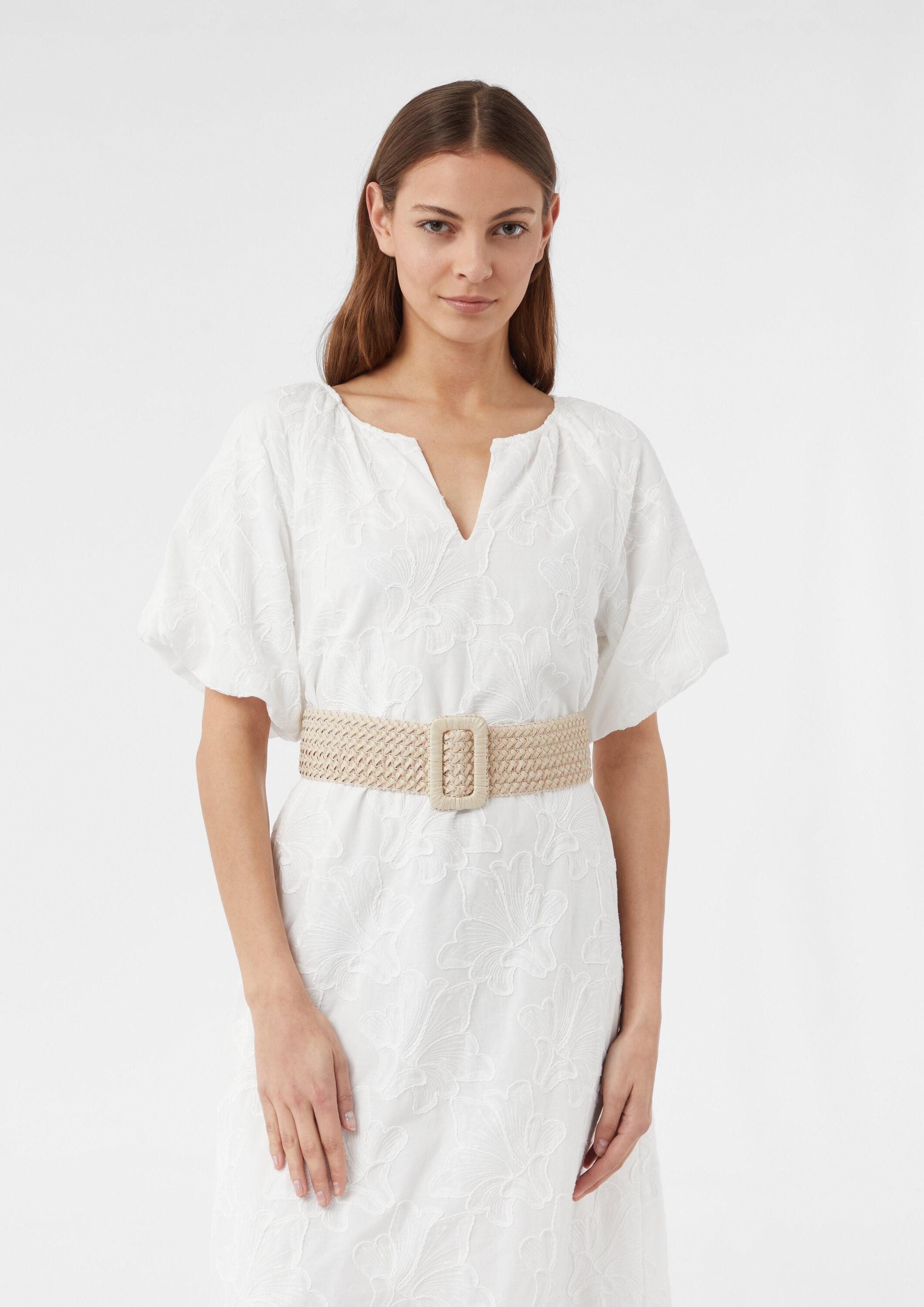 comma Ledergürtel Taillengürtel Elastischer Gürtel in Flechtoptik