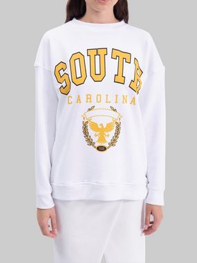 Freshlions Sweater Freshlions South Carolina Chic-Sweatshirt Weiß S/M Ohne, keine Angabe