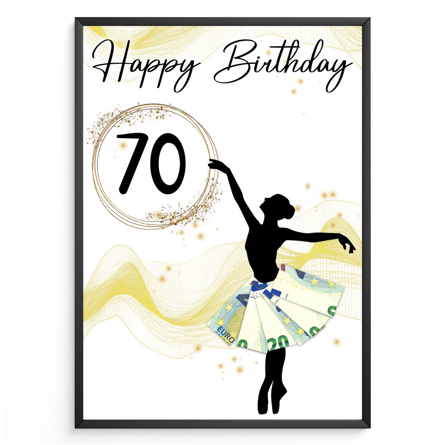 Tigerlino Poster Geburtstag Geldgeschenk Frauen Freundin günstig online kaufen