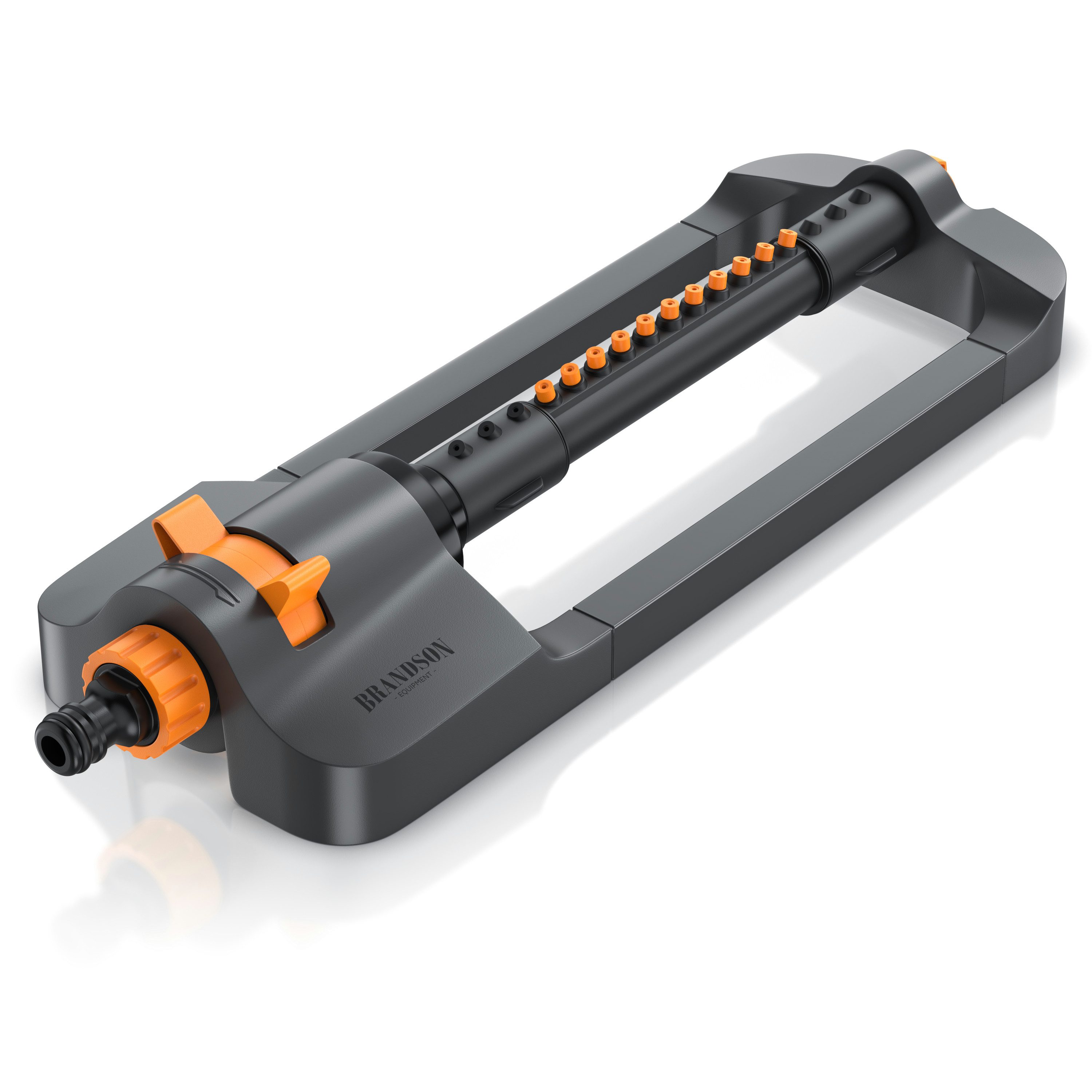 Brandson Viereckregner Garten Rasensprenger, Vierecksprenger, Oszillations-Regner, Sprinkler, für Flächen bis 180 m², (1-St), Rasen Bewässerung, Reichweite bis zu 15 m, bis zu 180 qm, 17 Düsen