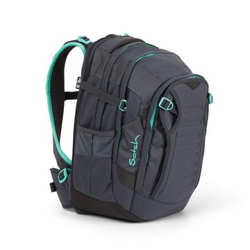 Satch Schulranzen Schulrucksack-Set MATCH Mint Phantom 3-teilig (3-teilig), Laptop-Fach, Your-Size-System, Schulranzen