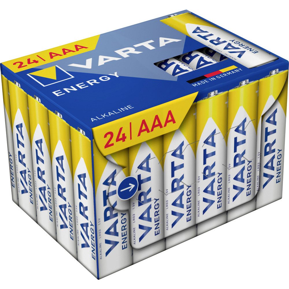 VARTA Varta VARTA Energy AAA Cube Pack24 Micro (AAA)-Batterie Alkali-Mangan Batterie
