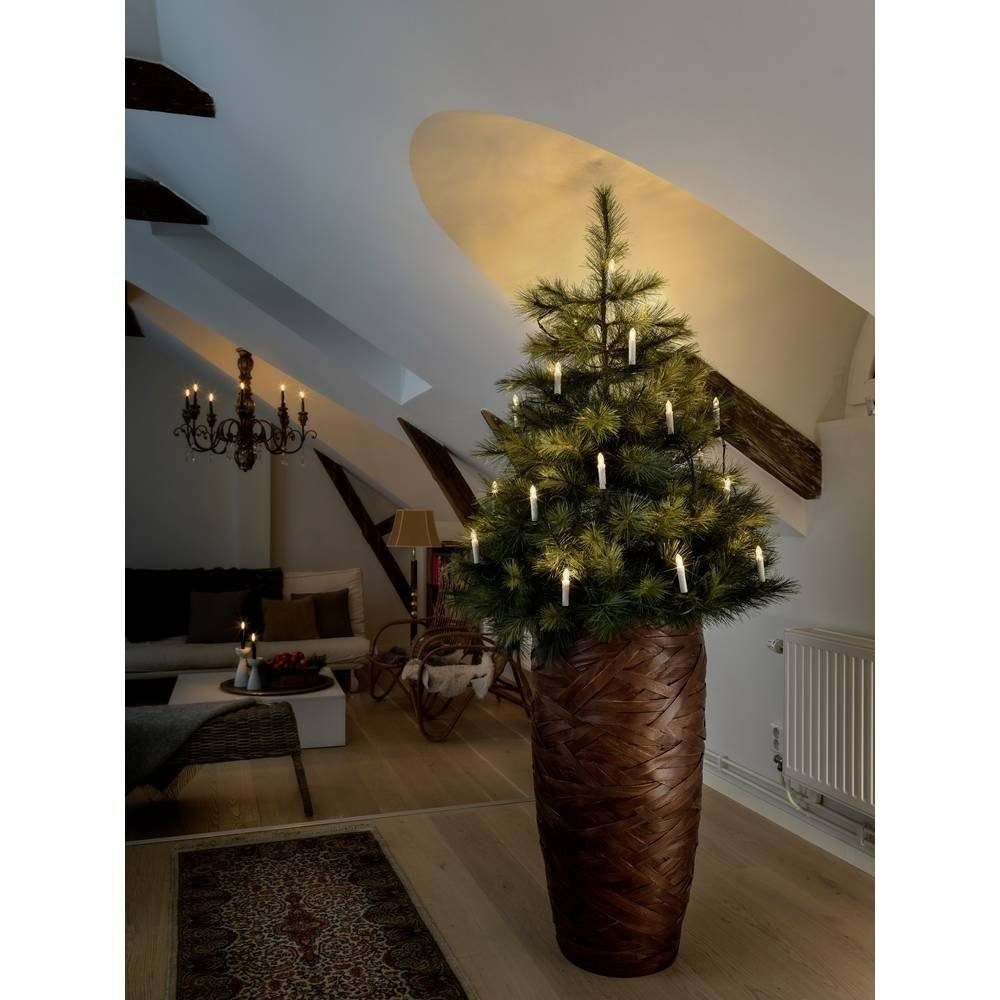 KONSTSMIDE LED-Christbaumkerzen 2038-010 - LED Baumkette - grün/weiß