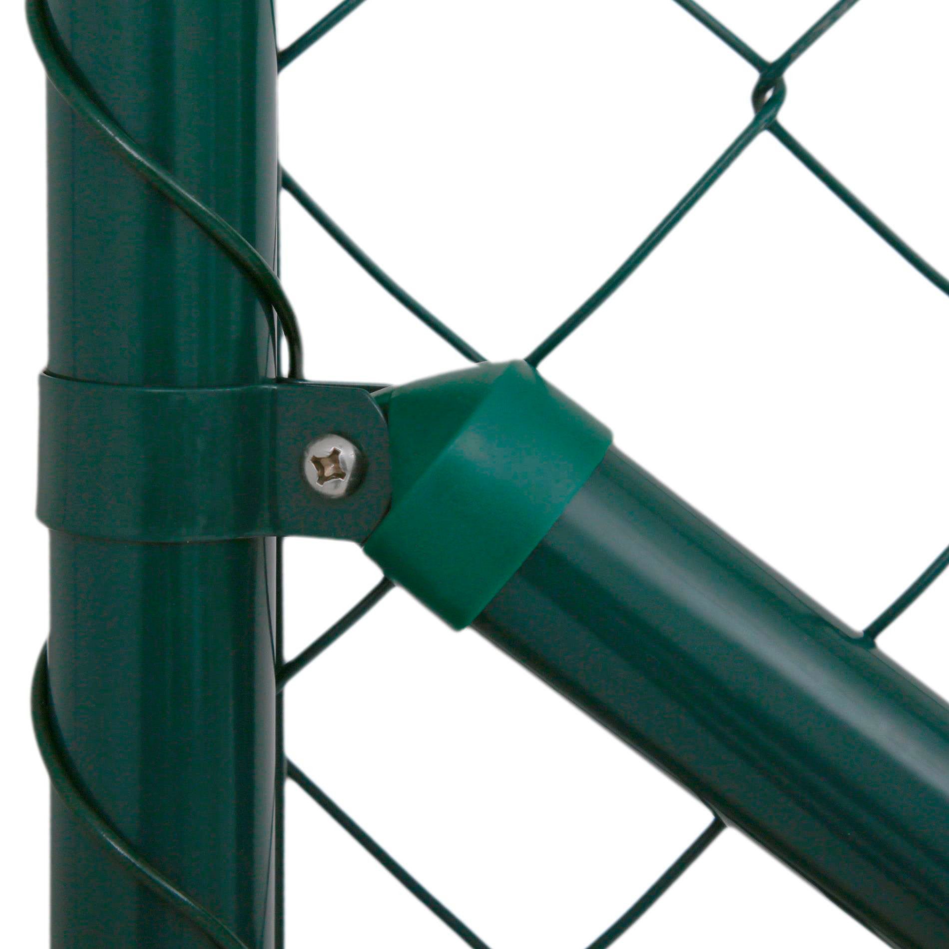 ESTEXO Gartenzaun Maschendrahtzaun Komplettset 1,5 x 25 m Zaunset Einschlaghülsen Zaun – Bild 2 von 5