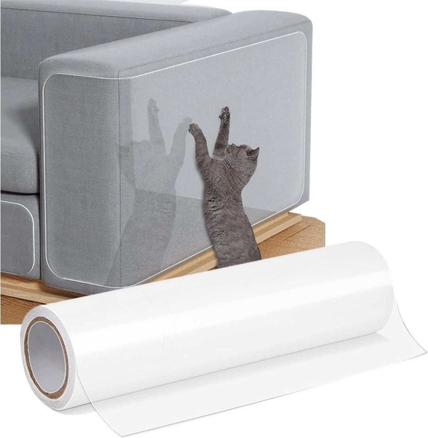 Agger Kratzmatte Sofa Transparent Kratzschutz Pad Möbelschoner von Katzen Hunde