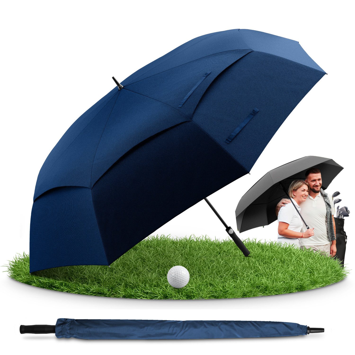 Styngard Golfregenschirm BELFAST, XXL Regenschirm Groß für 2 Personen günstig online kaufen