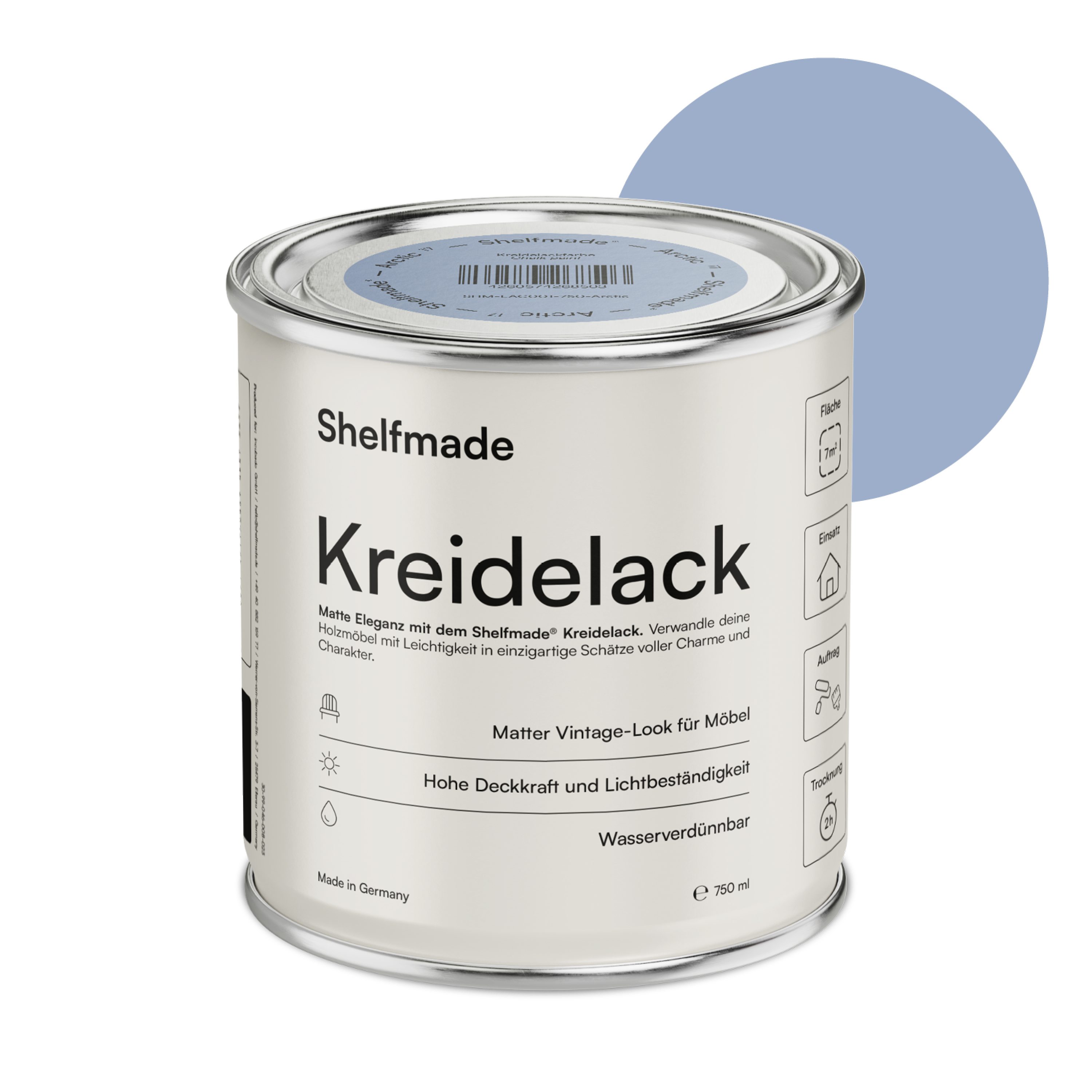 shelfmade Kreidefarbe Kreidefarbe Möbel Shabby Chic Holzlack DIY - Chalk Paint matter Look