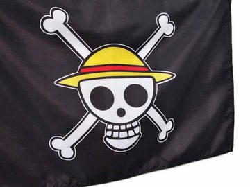 GalaxyCat Fahne One Piece Flagge mit Jolly Roger, Fahne von Strohhutbande, Lorenor (Eine Fahne), One Piece Fahne mit Jolly Roger