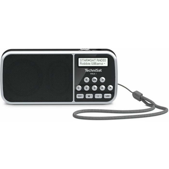 TechniSat VIOLA 3 Digitalradio (DAB) (DAB+ UKW LCD Display Kopfhöreranschluss USB Aux-In LED-Taschenlampe Favoritenspeicher)