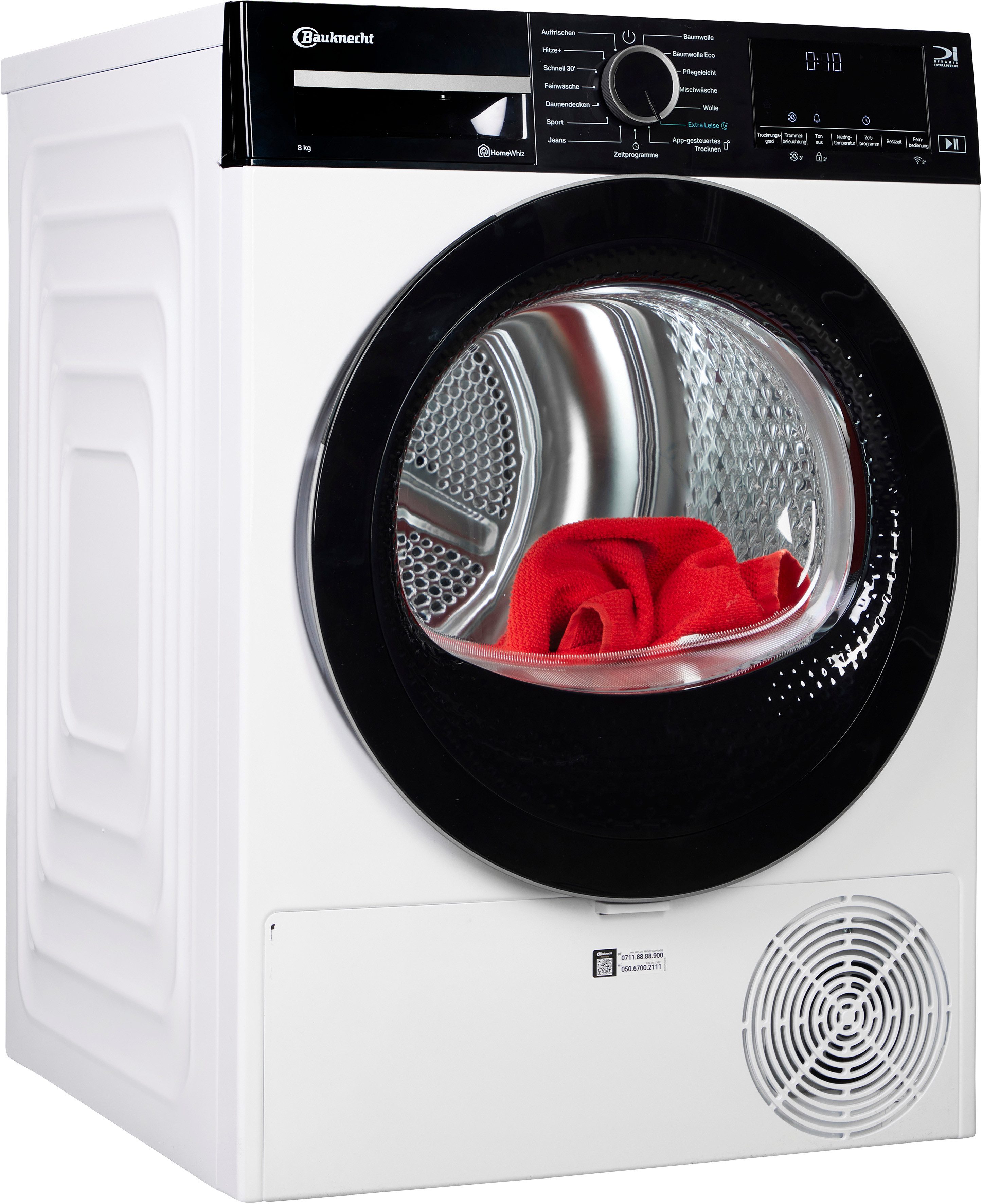 BAUKNECHT Wärmepumpentrockner TR Super Eco 8B, Silent Spin – Leise und schonende Trocknung für optimale Wäschepflege