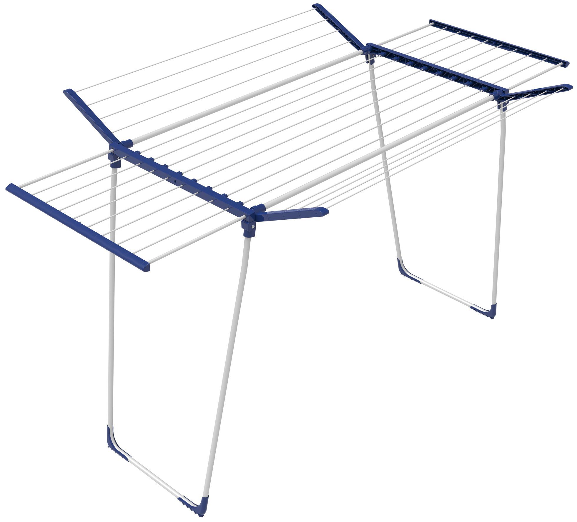 BigDean Flügelwäschetrockner XXL 26m Teleskop Wäscheständer Flügelwäscheständer, Ausklappflügel, Kleinteile Flügel, Ausziehbar